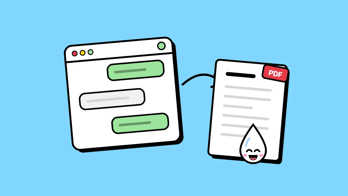 Comment enregistrer un chat ChatGPT, Claude ou Gemini en PDF